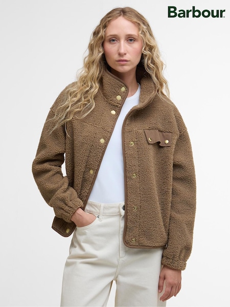 Barbour® Military Brown Mabel Fleece Jacket (W26666) | €127.50