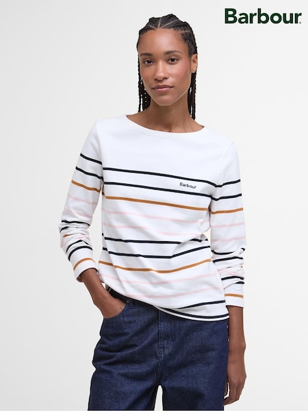 Barbour® White Hawkins Top (W26677) | 370 QAR