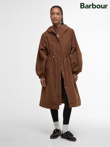 Barbour® Brown Sidney Waterproof Parka Jacket (W26681) | €370