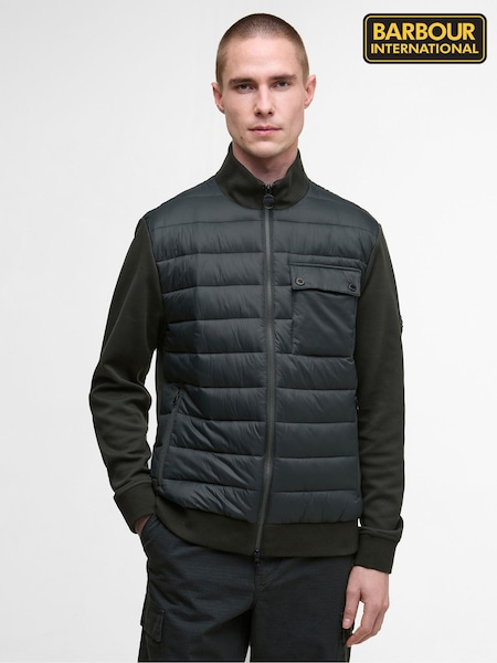 Barbour® International Green Quilted Sweat (W26693) | €164