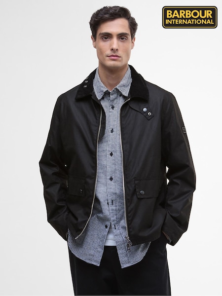 Barbour® International Black Marker Wax Jacket (W26696) | 1,381 QAR