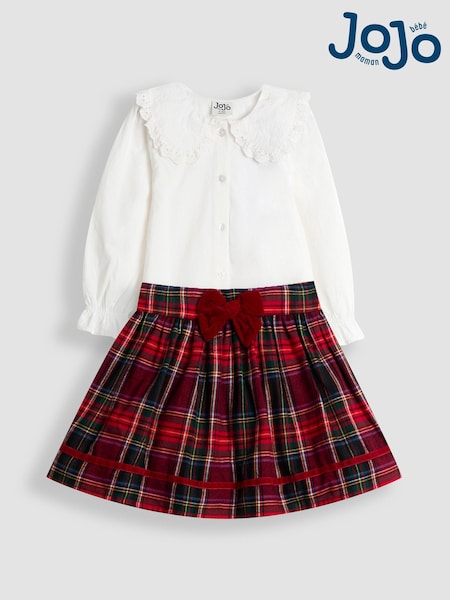 Rot - JoJo Maman Bébé Top and Skirt Set (W26843) | 57 € - 64 €