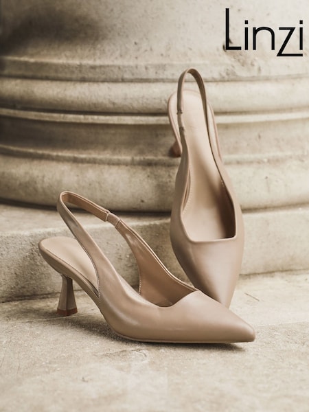 Linzi Brown Presley Stiletto Pointed Court Heels (W26914) | €43