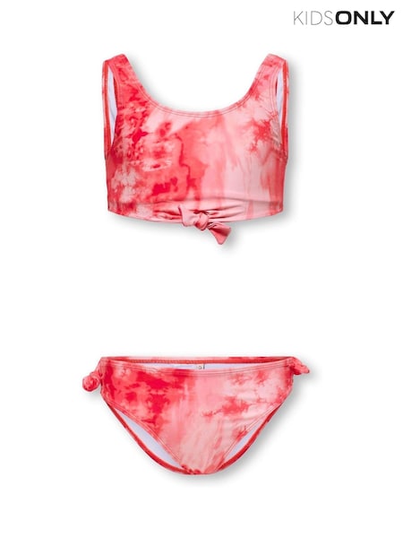 ONLY KIDS Pink Tie Dye Knit Detail Bikini Set (W26950) | ₪126