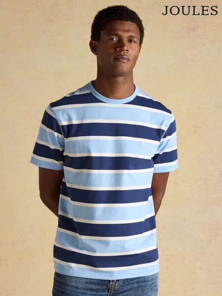 Joules Rugby Club Navy Crew Neck Cotton TShirt (W27043) | OMR15