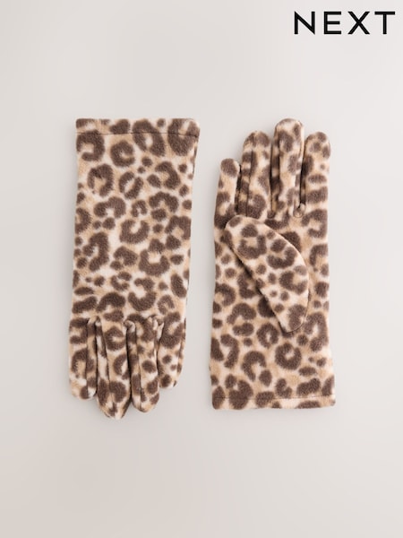 Leopardji potisk - Fleece Gloves (W27156) | € 9