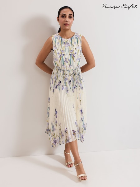 Phase Eight Cream Petite Georgiana Dress (W27232) | €216