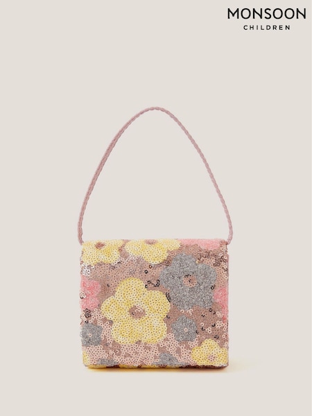 Monsoon Pink Daisy Sequin Bag (W27273) | €16
