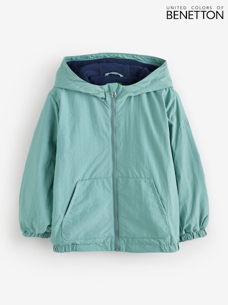 Benetton Boys Blue Hooded Lighweight Jacket (2-6 yrs) (W27306) | AED175