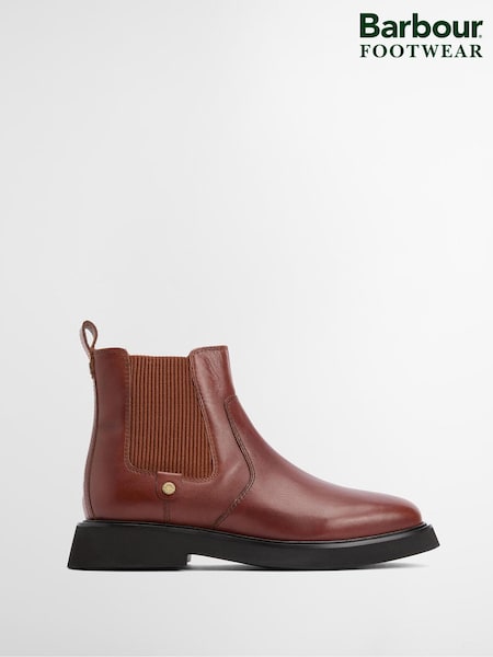 Barbour® Brown Delfina Leather Chelsea Boot (W27316) | €198