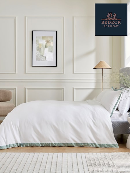 Bedeck of Belfast Celadon Olenna Duvet Cover and Pillowcase Set (W27433) | €99 - €119