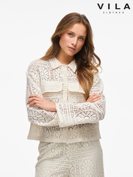 VILA Crochet Patterned Cardigan (W27753) | € 50