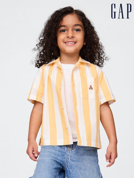 Gap Orange Stripe Cabana Shirt (6mths-5yrs) (W27859) | €24