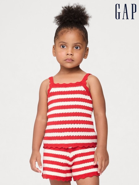 Gap Red Crochet Vest (6mths-5yrs) (W27928) | €18.50