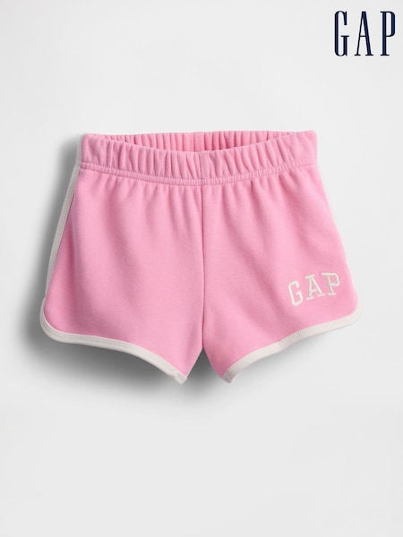 Roz - Pantaloni scurți Gap cu tiv delfin și talie elastică (6luni-5ani) (W27953) | 112 LEI