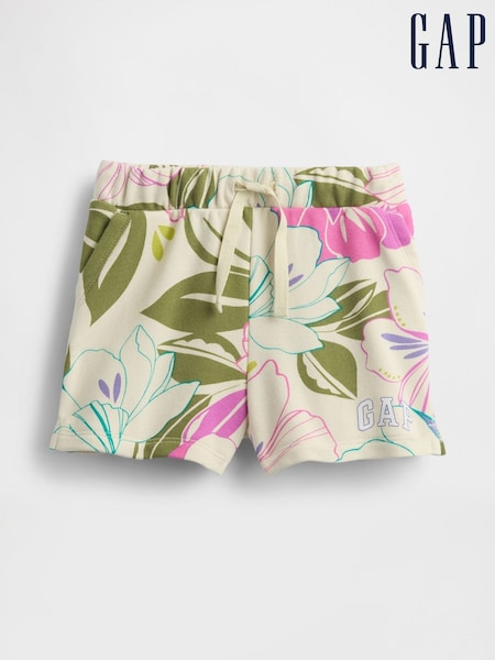 Alb - Pantaloni scurți cu logo elastic în Gap (6mths-5yrs) (W27955) | 89 LEI