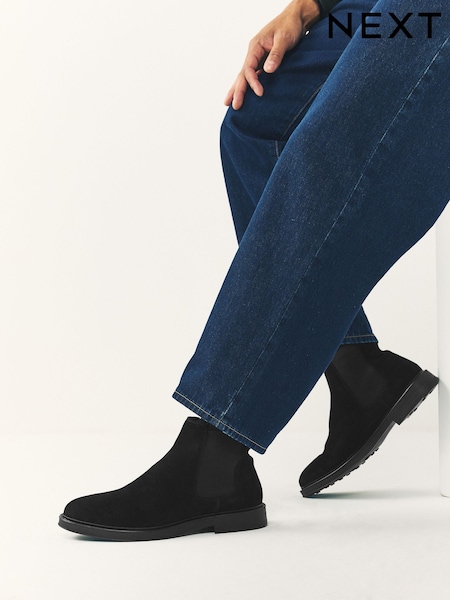 Black Suede Chelsea Boots (W28048) | €73