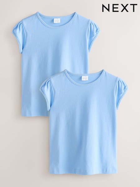 Hellblau - Puff Sleeve T-Shirts 2 Pack (3-16yrs) (W28092) | 7 € - 14 €
