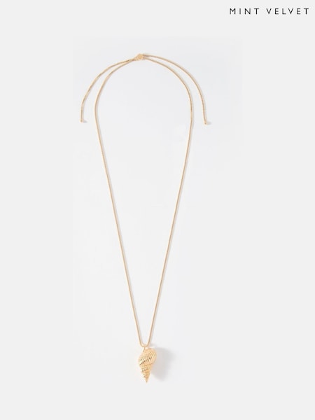 Mint Velvet Gold Tone Shell Pendant (W28205) | €50