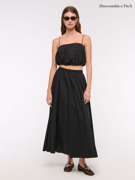 Abercrombie & Fitch Elasticated Waist Full Maxi Skirt (W28261) | ₪377