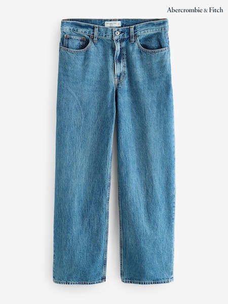 Abercrombie & Fitch Blue High Rise Loose Jeans (W28272) | €99
