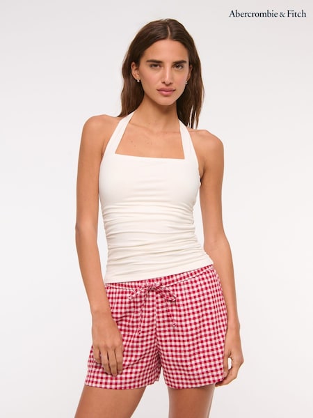 Abercrombie & Fitch Woven Halter Neck Top (W28285) | ₪111