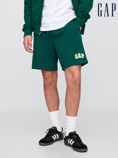 Verde - Șort Gap cu logo și elastic în talie (W28319) | 186 LEI