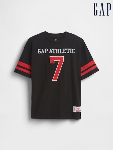 Gap Black Logo Jersey Short Sleeve T-Shirt (4-13yrs) (W28364) | €26