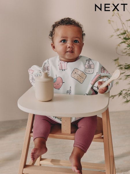 Mint Green Breakfast Club Baby Weaning And Feeding Sleeved Bib (W28475) | €12 - €13
