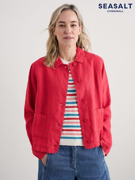 Seasalt Cornwall Red Petite Arame Jacket (W28515) | ₪453