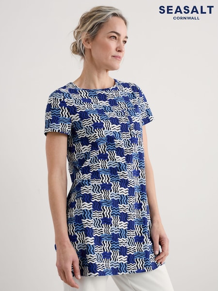 Azul de Chrome - Seasalt Cornwall Multi Bowithick Jersey Tunic (W28540) | 72 €