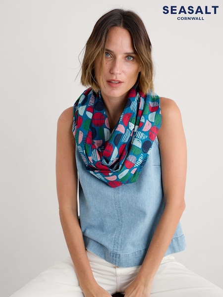 Seasalt Cornwall Multi New Everyday Circle 100% Cotton Scarf (W28559) | €37
