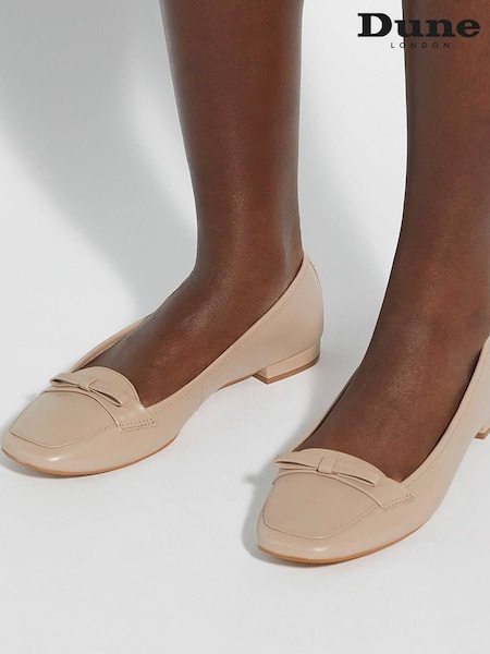 Cream - Dune London Glows Bow Detail Loafers (W28800) | € 117