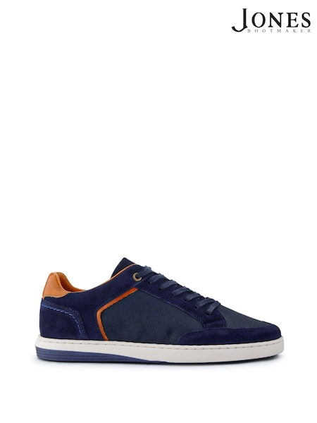 Jones Bootmaker Blue San Diego Leather Trainers (W28831) | €131