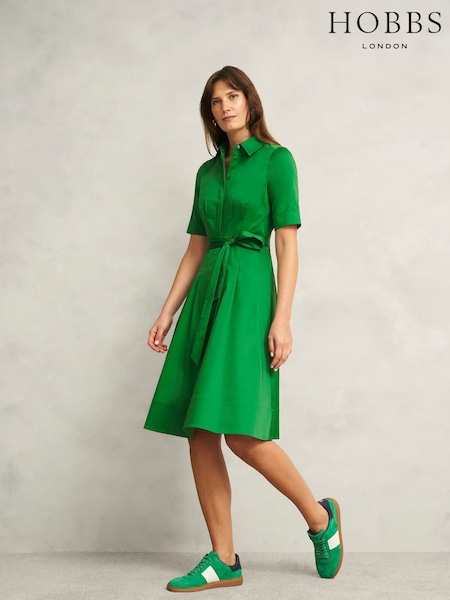 Hobbs Green Brigitta Dress (W29008) | ₪749