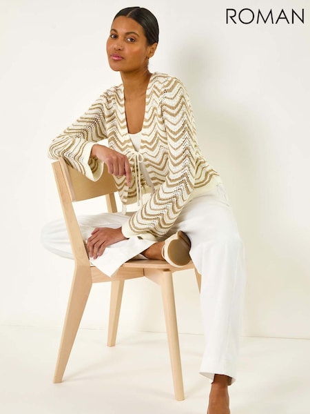 Roman Textured Shimmer Wave Shrug (W29226) | € 55
