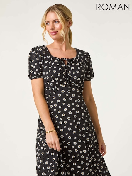 Roman Petite Ditsy Floral Tie Detail Dress (W29294) | €66