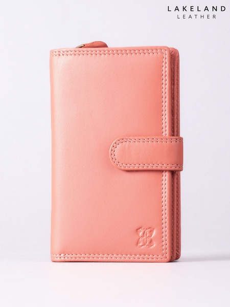Lakeland Leather Orange Medium Tab Purse (W29340) | AED175