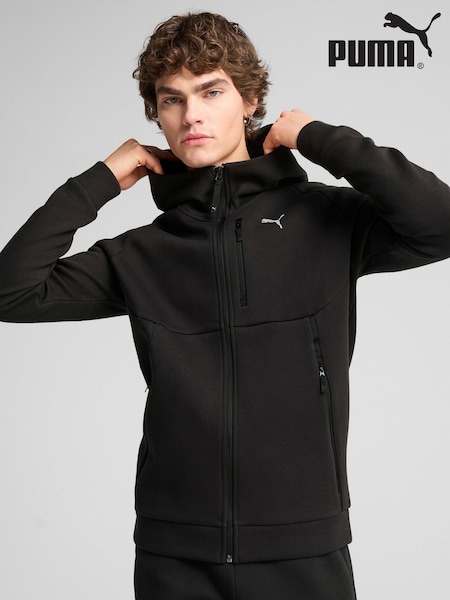 Puma Black Mens Pumatech Full Zip Hoodie (W29342) | €80