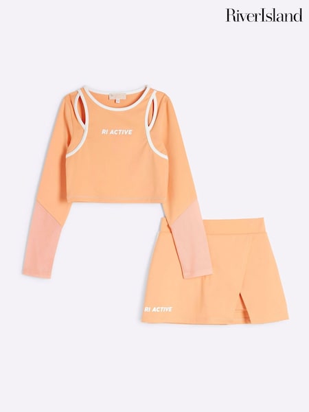 River Island Pink Girls Active Skort Set (W29450) | 1,562 UAH