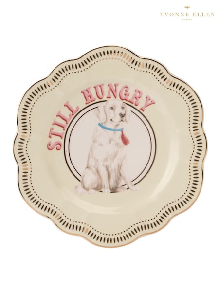 Yvonne Ellen Green Labrador 23cm Flower Plate (W29479) | €28