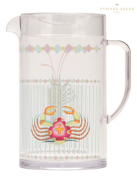 Yvonne Ellen Clear Crab Picnic Pitcher Jug (W29485) | €29