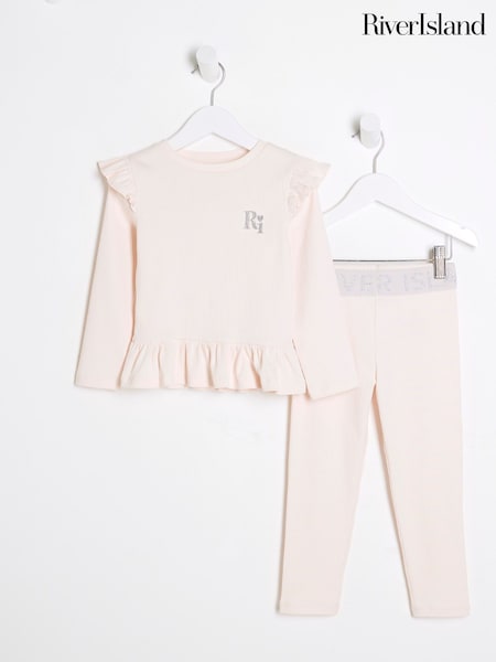 River Island Girls Rib Top Set (W29492) | 112 LEI