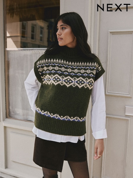 Green Knitted Tank (W29511) | €54