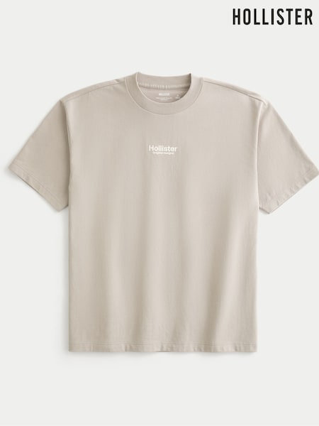 Hollister Logo Crew Neck 100% Cotton T-Shirt (W29526) | €34