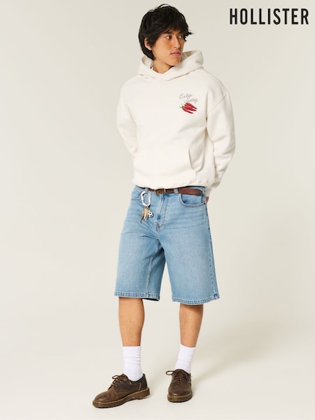 Crema - Hollister Graphic Hoodie (W29527) | 57 €