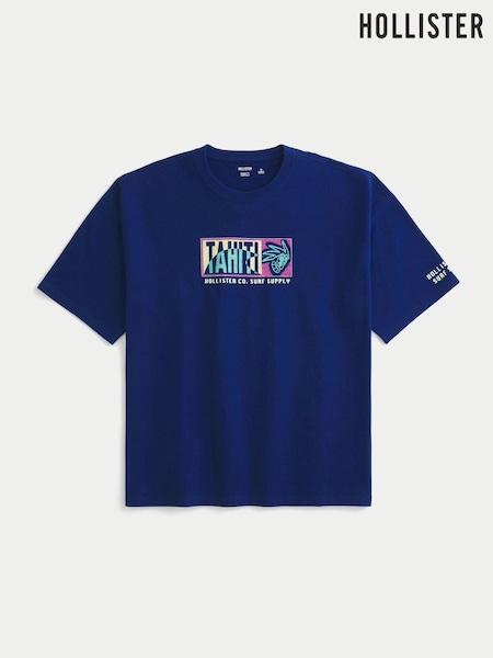 Hollister Oversized Logo T-Shirt (W29537) | €37