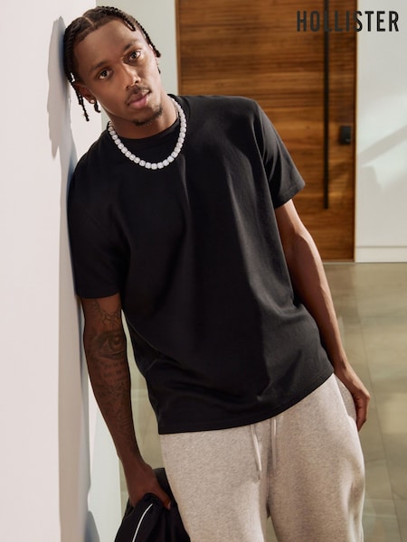 Hollister Boxy Crew Neck Short Sleeve 100% Cotton T-Shirt (W29541) | €21