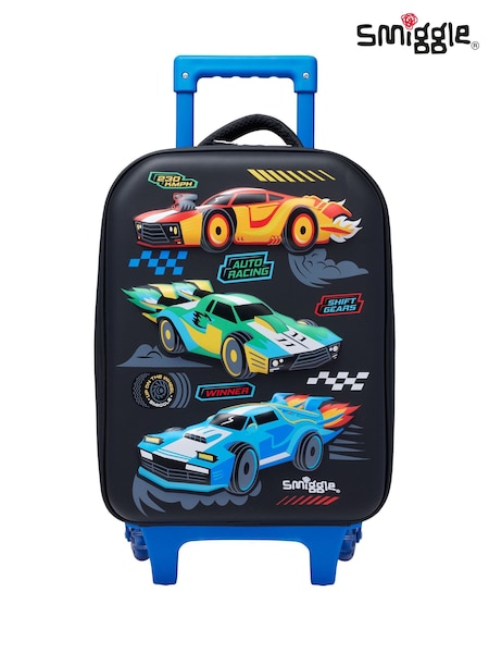 Smiggle Black Junior Curious Trolley Backpack (W30016) | $72