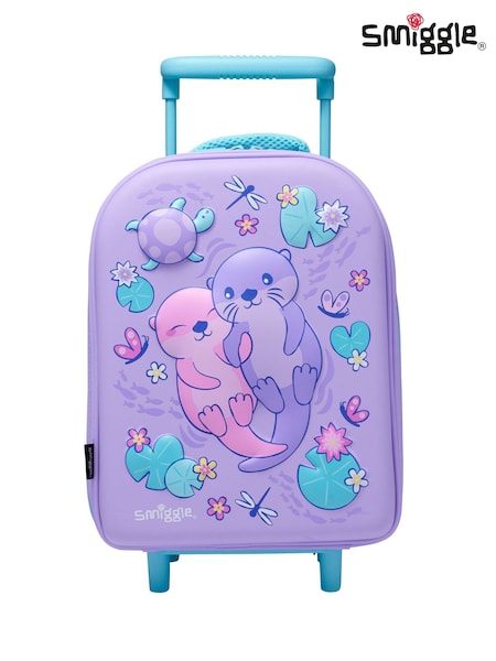 Smiggle Purple Out & About Teeny Tiny Hardtop Trolley Bag (W30017) | AED209